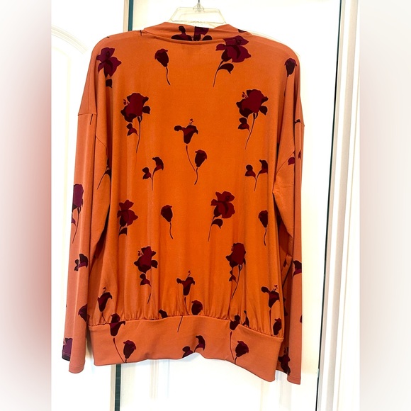 Ann Taylor Long Sleeve V-Veck Drop Blouse size XL NWT - Picture 5 of 7